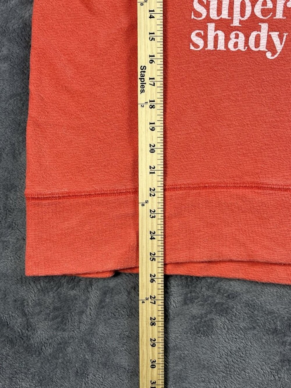 Aerie Sweatshirt Women Size M Coral "Super Shady" Crewneck Oversized Long Sleeve - Picture 8 of 8